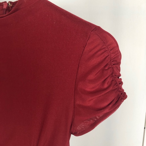 Marciano mesh top, mock neck - Picture 4 of 7